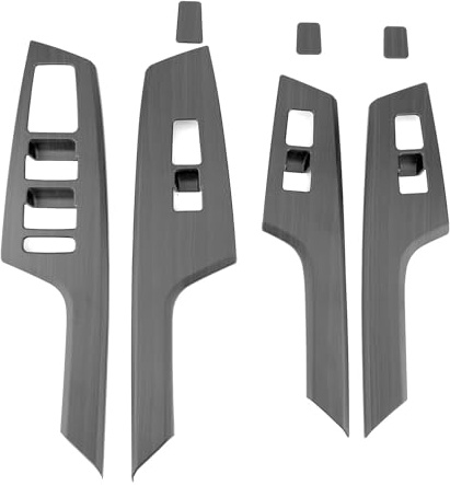 Garniture Panneau Console Centrale Pour KIA Pour EV6 Style Grain Bois Lève-vitre Panneau Commutateur Couvercle Porte Accoudoir Garniture Autocollant Moulures Intérieures