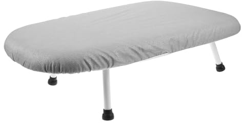 MAGICLULU Asse da Stiro Pieghevole da Tavolo con Copertura in Cotone Imbottita e Gambe Regolabili Asse da Stiro Portatile per Uso in Appartamento Viaggio o Lavanderia
