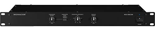 MONACOR MCX-200/SW Elektronische Stereo-Frequenzweiche, schwarz
