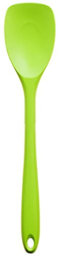 Kochblume Flexlöffel L | Premium-Silikon & BPA frei| Hitzebeständig | Spülmaschinenfest | 30cm | Farbe: limette