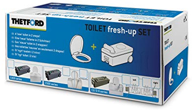 Thetford Fresh Up Kit C de 2/3/4 Gauche avec Roues + Poignée Lunettes Inclus/Couvercle