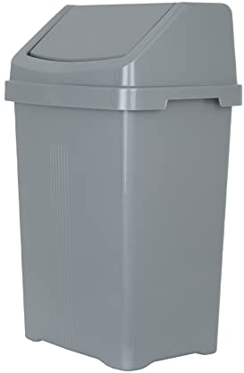 Wham Casa 50L Swing Bin (Silver)