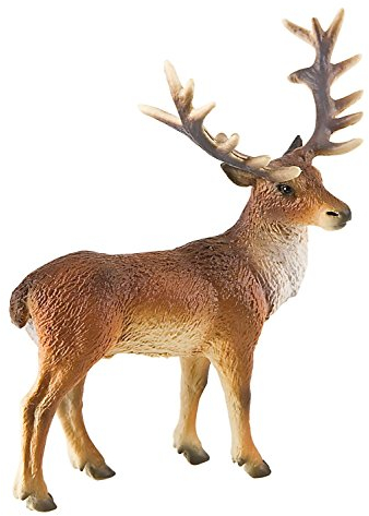 Bullyland 64433 - Spielfigur Rothirsch, ca. 12,8 cm große Tierfigur, detailgetreu, PVC-frei, ideal als kleines Geschenk für Kinder ab 3 Jahren