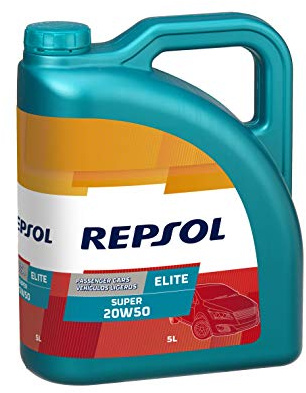 Repsol RPP0103TFB Elite Super 20W-50 Olio motore per auto, 5 L