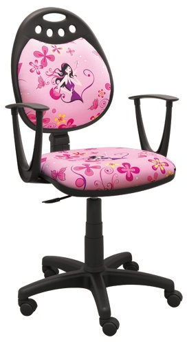 Best For Kids Kinderschreibtischstuhl Kinder-Drehstuhl Super 4 Design Model Princess (Princess Lady)