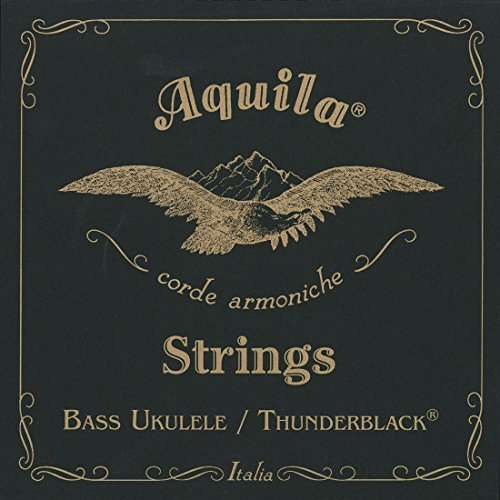 Aquila - Thunderblack Bass-Ukulelen-Set, EADG