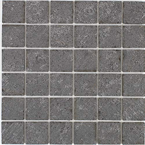 Mosaïque en pierre naturelle 30 x 30 m - carreau 5 x 5 cm roche de mer