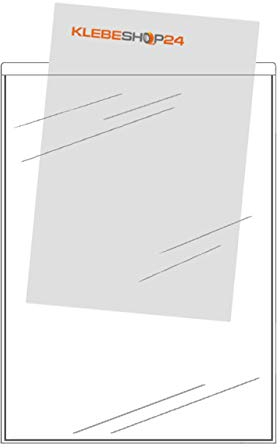 SICHTHÜLLEN SELBSTKLEBEND | Schmale Seite offen | DIN A4 | 20 Stück