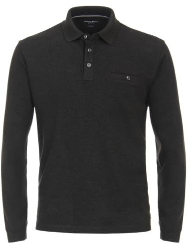 CASAMODA Polo-Shirt Langarm Uni