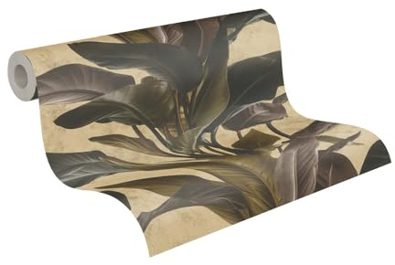 A.S. Création Livingwalls Vliestapete Metropolitan Stories Palmentapete Antonio Barcelona 10,05 m x 0,53 m braun metallic schwarz 378624 37862-4
