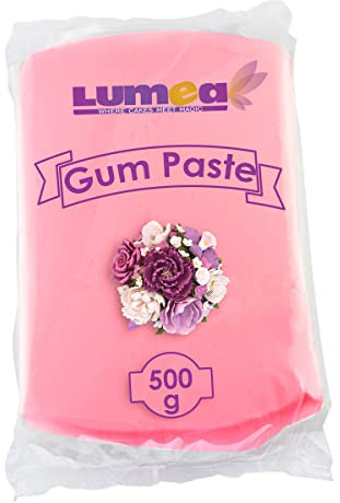 Dekozauber24 Profi Blütenpaste, 500g, essbar, 11 Farben, perfekt für Blumen, Blüten, Rüschen, feine Dekorationen, Zuckerpaste Tortendeko Fondant (Light Pink)