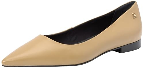 Tommy Hilfiger Dam TH Pointy Ballerina, Classic Khaki, 4 UK, Klassisk kaki, 37 EU