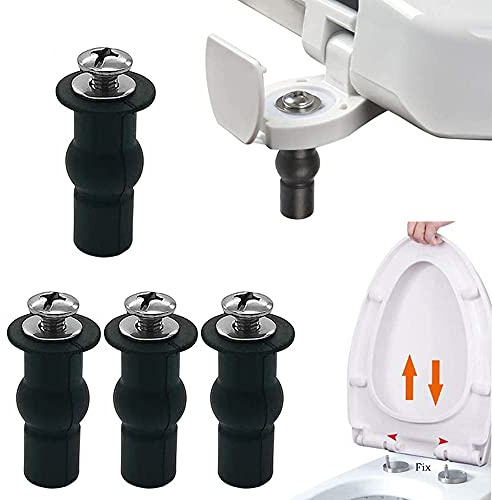 xlwen 2 paia Fissaggi WC Sedile Fissaggi per Cerniera del Sedile del Water Cerniere Copriwater Cerniera WC Sedile Adatto per parti di ricambio del sedile del water