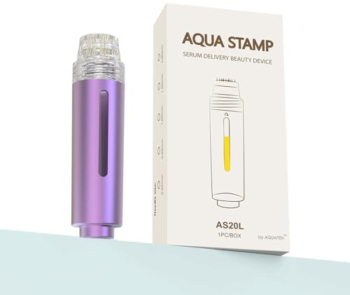 Micro Infusion System For Skin Care MicroNeedle Derma Roller For Women Microneedling Beauty Tool for Face Scalp Hair Lips - Stamp Type w/Alloy Casing