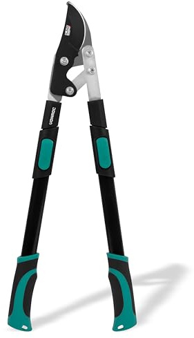 VONROC Astschere Teleskop Baumschere Gartenschere - Ausziehbarer Teleskopstiel 63-85cm, Äste bis 25mm, Softgrip - Teleskop Heckenschere