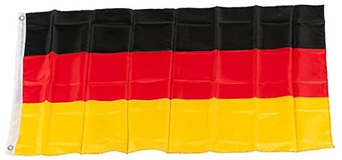 Murago - XXXL Deutschland Hiss Fahne ca. 450cm x 190cm - ca. 4,5m mit Ösen sehr Große Flagge für Fahnenmast Fanartikel EM WM Garten für Drinnen und Draußen