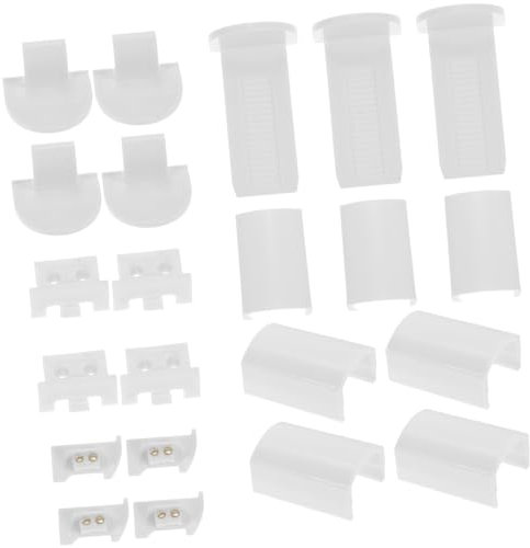 RORPOIR Plissee Ersatzteile Kunststoff 32 Stück Reparaturzubehör Fensterjalousien Ohne Bohren Zubehör Für Plissee Faltrollos