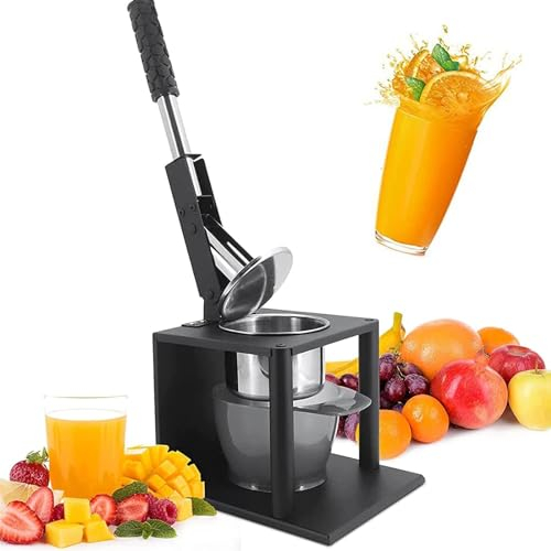 Exprimidor de Cítricos Profesional, Exprimidor Manual de Cítricos, Exprimidor de Naranja, Exprimidor de Limón de Acero Inoxidable, Exprimidor de Naranja Manual Resistente para Restaurante Hogar