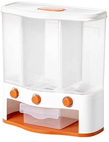 SELiLe Müsli-Spender zur Wandmontage, Reis-Aufbewahrung, Eimer, Behälter, Organizer für Zuhause, Küche, Trockenwandmontage, Müsli-Spender, groß