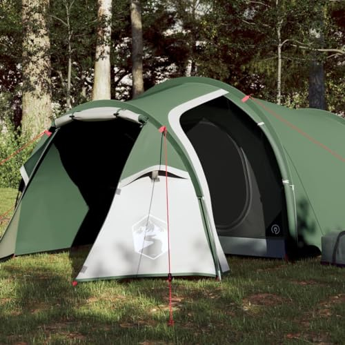 Annlera Tunnelzelt 2 Personen Grün Campingzelt inkl. Vordach & Boden Zelt mit Schlafkabine Camping Wasserdicht Outwell Zelt Strandzelt 360x135x105 cm