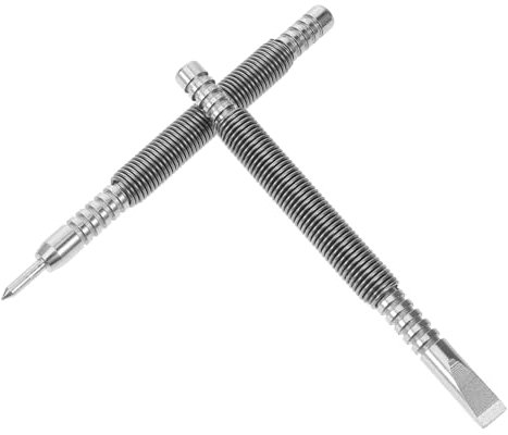 Gadpiparty 1satz Federbelastetes Stanzwerkzeug-set Hammerloser Doppelkopfstempel Für Präzises Bohren Und Markieren Holz Und Metall Für Profis Und Heimwerker