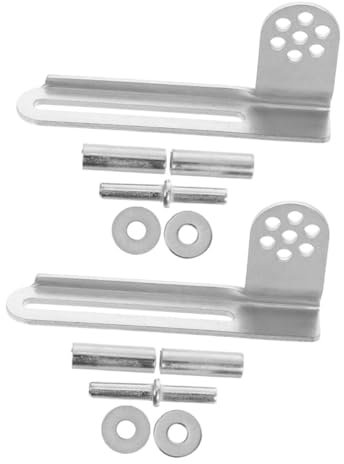 ORFOFE 2 Sets Fridge Hinge Replacement Universal Refrigerator Door Hinges Made of Sturdy Galvanized Steel Easy to Replace for Household Appliances