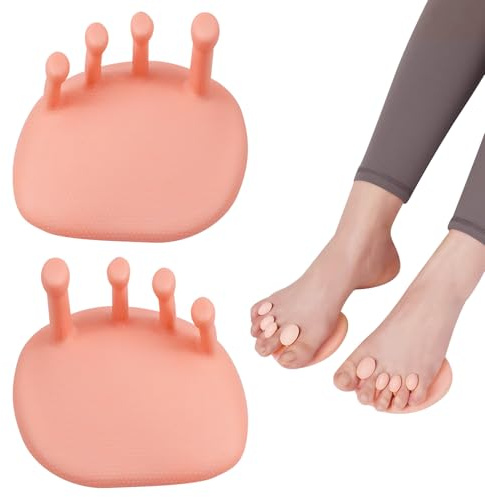 momgyaamz Zehenspreizer Hallux Valgus, Toe Separator Wiederholbare Reinigung, Zehentrenner Damen Silikon, Hallux Valgus Korrektur für Entspannen der Zehen, Zehenspreizer Kleiner Zeh Rosa, 2 Stück
