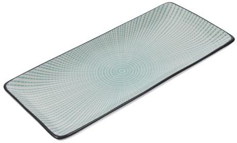 COLLBATH Plato De Sushi Cerámico Rectangular Para Servir Bandeja Para Sushi De De Porcelana