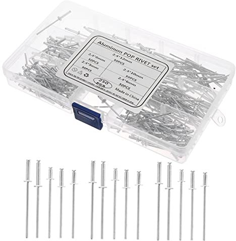 GETAJGHSD 250stücke Blindnieten Aus Aluminium Mit Rundkopf Stabile Hochfeste Nietbefestiger Für Möbel Und Diy-anwendungen Präzise Gefertigt Für Einfache Montage Und Zuverlässigen Halt