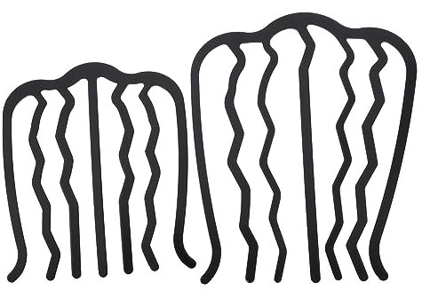 DRESSOOS 2stücke u Förmige Haarnadel Haarspangenkamm Seite Kämme Haarkamm Für Frauen Mädchen Kopfschmuck Haar Zubehör