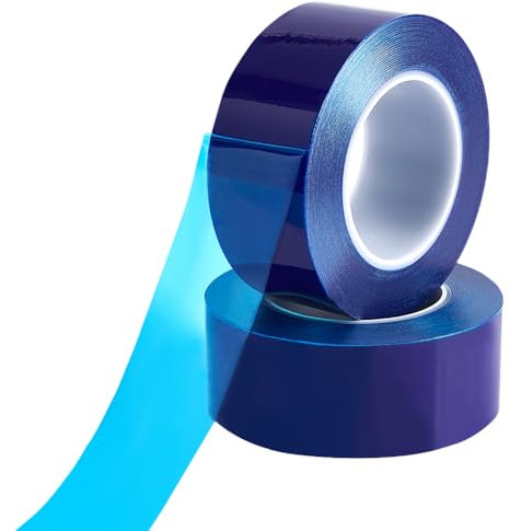 nbeads 400m Ruban Adhésif de Protection de Surface, 5cm de Large Ruban de Film de Protection Amovible Rouleau de Film de Protection Contre Rayures pour Vitres Métal et Plastique, Bleu ciel profond