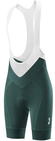 ROCKBROS TVI Fahrradhose Träger-Radhose Damen Gepolstert mit V-Taille und Shaping-Effekt Kurz Sommer Atmungsaktiv Elastisch Schnelltrocknend Shorts für Radfahren Rennrad
