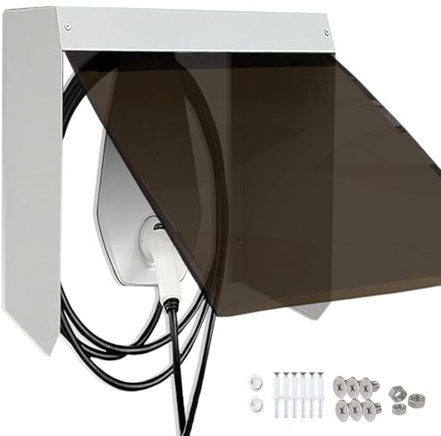 ZYLEDW Tetto della Stazione di Ricarica per Auto in Acciaio Inossidabile, Protezione Tetto, Kit Protezione, Accessori per Montaggio a Parete, 45 * 50 * 25CM