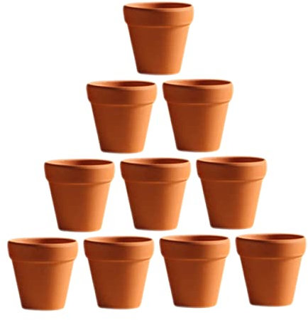 TOYANDONA 20pièces Lot de Petits Pots De Fleurs Céramique Rouge pour Cactus Plantes avec Drainage