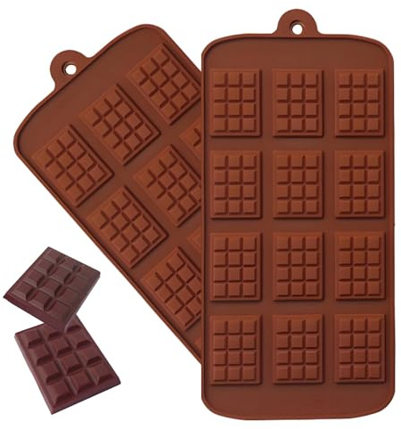 2-Pack Chocolate Moulds - Non-Stick, Reusable, Easy Release Chocolate Mould Silicone for Ideal Chocolate Shapes,Chocolate Mold| BPA-Free