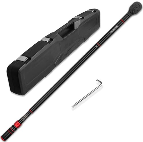 SHINTOUR 3/4 Drive Click Torque Wrench 100-800 Nm for Heavy Vehicle Farm | Dual-Direction Adjustable Wrench 48T with Dual Scales, High 3% Precision for Heavy Trucks, Tractors, Industrial Machinery