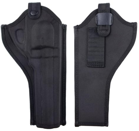 ProWildGear Tactical Universal Oxford Revolver Holster, Snap Strap and Belt Loop, Short & Long Style, Fits Most Revolvers