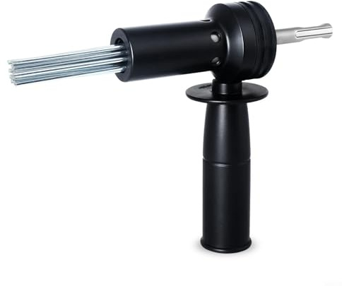 SDS-Plus-NadelScaler Aufsatz für Elektrische Hämmer, Rostentfernung und Betonbearbeitung, 18-fach Nadel-Design aus Gehärteter Legierung, 155mm