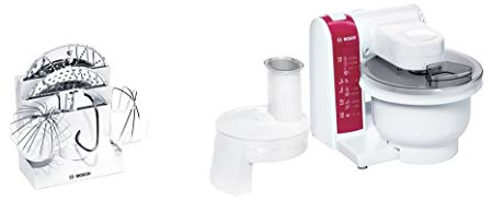 Bosch MUM4825 Robot 600 W Bol mélangeur en plastique Râpeur/éminceur DVD de recettes interactif (Import Allemagne)