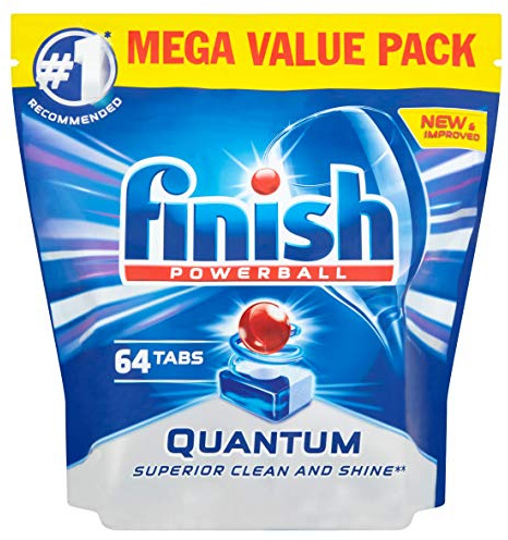 Finish Quantum Max Original Dishwasher, 64 Tablets