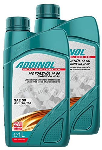 Addinol 2X Motorenöl Motor Motoren Motor Oil Engine Oil Benzin Diesel SAE 50 M 50 1L 72400807