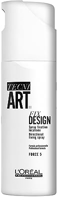 L'Oréal Professionnel, Spray Coiffant Fix Design, Force 5, Fixation et Tenue Longue Durée & Cheveux Brillants, Anti-Frisottis, Sans Résidus, Non Collant & Non Gras, Tecni Art 200 ml