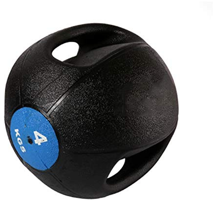Medizinbälle Binaural Medicine Ball, Vollkautschuk Bouncy Ball Training Ball, 3kg / 4kg / 5kg / 6kg / 7kg / 8kg / 9kg / 10kg (Size : 4kg/8.8lb)