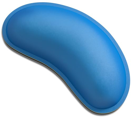 Dapesuom Maus-Handgelenkauflage, niedliches Ergonomisch Memory-Schaum Handgelenkstütze Pad für Computer-Schreibtischunterlagen, Maus-Handgelenk-Pad für Büroarbeit und Laptop, Computer, Dunkelblau