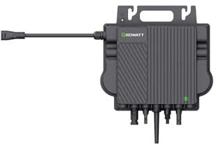 GROWATT Wechselrichter 800W für Balkonkraftwerk: Balkon PV-Mikrowechselrichter für 2 Solarpanele, 16-60V DC Eingang, IP67 wasserdicht, Neo 800M-X
