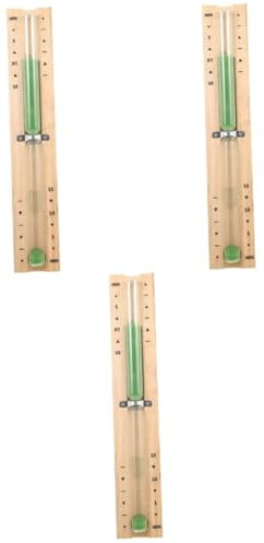 Yardwe Lot De 3 Sabliers De Sauna en Bois avec Minuterie De 15 Minutes Minuterie De Sauna Et Minuterie De