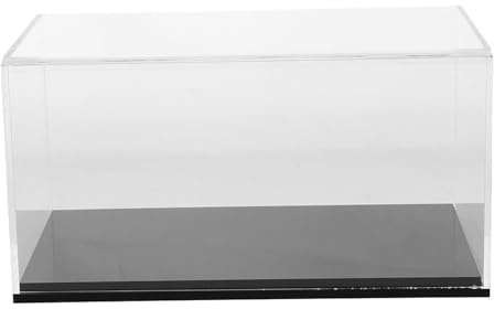Warmhm Toy Car Display Case for 1 65 Mini Toy Cars Diecast Cars and Car Case Clear Model for Collectible Storage Figure Doll Display Container Desk Organizer