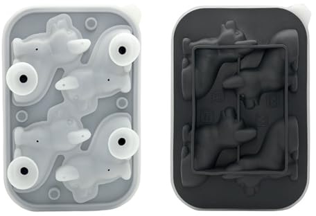 TOWARDSNAN Outils de crème glacée, moules flexibles en silicone en forme de chien, outil de mode pour la cuisine