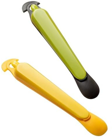 Lot de 2 éplucheurs d'oranges en acier inoxydable pour citron, mangue, pomelo, 2 couleurs