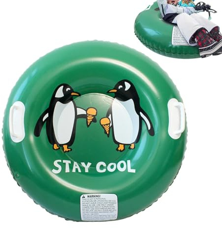 Uppblåsbar Snow Tube Sled - Uppblåsbara Snow Tubes med handtag, Vinter utomhusleksaker för aktiviteter Äventyrsfiske utomhus